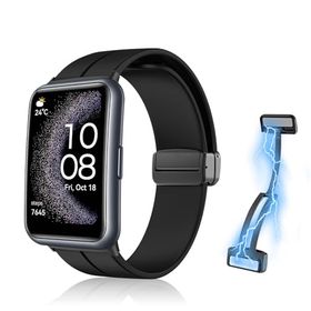 Huawei Watch Fit / Fit Special Edition バンド シリコン ベルトマグネット付き 装着簡単 スポーツバンド ストラップ 替えバンド 交換ベ