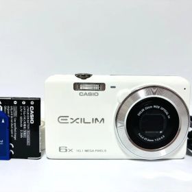 【極美品・返品保証】 CASIO EXILIM EX-ZS26 ホワイト