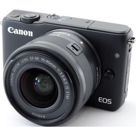 キヤノン ミラーレス CANON EOS M10 レンズキット ブラック 中古 Wi-Fi搭載 新品SDカード付き 届いてすぐに使える スマホに送れる 動画撮影 長期保証