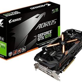 【中古】【39shop】Gigabyte★AORUS GeForce GTX 1070 8GB グラフィックカード GV-N1070AORUS-8GD REV2.0（良い）