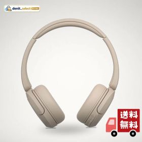 ソニー(SONY) ワイヤレスヘッドホン WH-CH520:Bluetooth対応/軽量設計 約147g/専用アプリ対応により好みの音質にカスタマイズできる「イコライザー」設定対応/ベージュ WH-CH520 C 小
