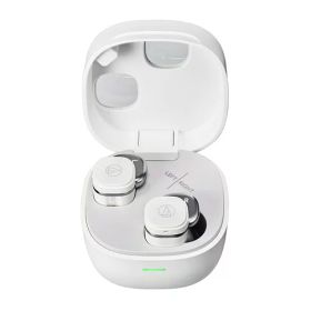 オーディオテクニカ ATH-SQ1TW2 WH ワイヤレスイヤホン bluetooth/小型 軽量 / 最大20時間再生 / 低遅延/外音取込み/マルチポイント/マルチペアリング/防水 IPX5 / ワイヤレス充電 /国内正規品ホワイ