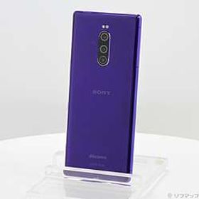 〔中古品〕 Xperia 1 64GB パープル SO-03L docomoロック解除SIMフリー ［6.5インチ有機EL／Snapdragon 855／RAM:6GB／ナノSIM］〔中古品〕 Xperia 1 64GB パープル SO-03L docomoロック解除SIMフリー ［6.5インチ有機EL／Snapdragon 855／RAM:6GB／ナノSIM］