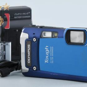 【中古】OLYMPUS オリンパス TOUGH TG-820 ブルー 防水デジタルカメラ シャッター回数僅少
