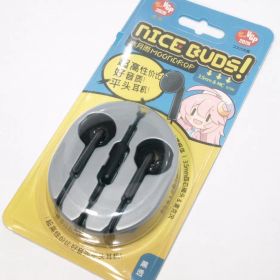 【新品】水月雨/moondrop NICE BUDS (黒)マイク付き3.5㎜