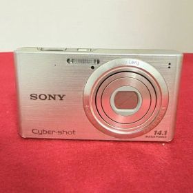 SONY Cyber-shot DSC-W610 シルバー 14.1MP 4倍ズーム 軽量スリムボディ デジカメ バッテリー付属 中古 平成レトロ 動作品