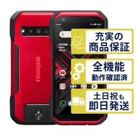 KYG03 au版 TORQUE G06 レッド KYOCERA au版SIMフリー 整備済中古品 判定○品 7430