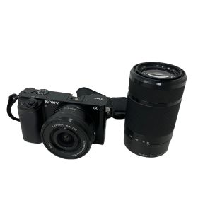 SONY ILCE-6000 α6000 16-50mm 55-210mm デジタル 一眼 ミラーレス カメラ ダブル ズーム レンズ ジャンク M11626293