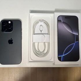 iPhone16Proブラックチタニウム256GB SIMフリー