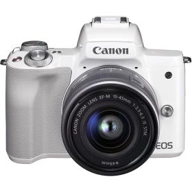 【中古】キヤノン Canon EOS Kiss ホワイト M ホワイト レンズキット EOSKISSMWH-1545ISSTMLK カメラ 中古 人気 おすすめ 高画質