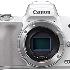 【中古】Canon ミラーレス一眼カメラ EOS Kiss M ボディー ホワイト EOSKISSMWH-BODY