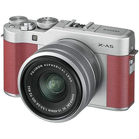【中古】「非常に良い」FUJIFILM ミラーレス一眼カメラ X-A5レンズキット ピンク X-A5LK-P