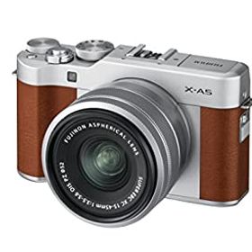 【中古】(非常に良い)FUJIFILM ミラーレス一眼カメラ X-A5レンズキット ブラウン X-A5LK-BW