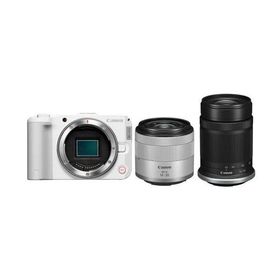 CANON キャノン ミラーレスカメラ EOS R50 V (WH)・ダブルズームキット(6896C009)