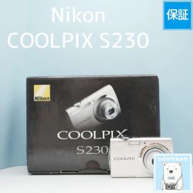 Nikon COOLPIX S230 デジカメ スマホ転送OK フルセット シロクマカメラ a7649