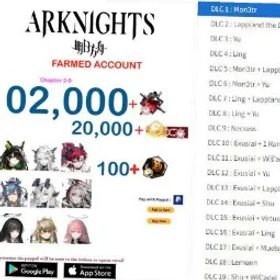 アークナイツ 🌍 GLOBAL EXUSIAI, WIS'ADEL, 102K ORUNDUM