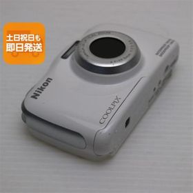 美品 COOLPIX S33 ホワイト 即日発送 コンデジ Nikon 本体 あすつく 土日祝発送OK