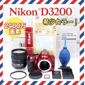 Nikon D3200❤️人気のレッド色❤️ガイドモード付✨一眼レフ✨ニコン