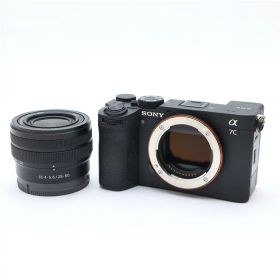 【中古品】《美品》SONY α7C II ズームレンズキット ILCE-7CM2L B【28-60mm2群レンズ交換修理/レンズ前枠リング部部品交換/各部点検済】[デジタルカメラ]