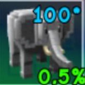 ロブロックス(ROBLOX) 新0.5%レアペット エレファント