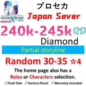 プロジェクトセカイカラフルステージ！ [Japan] 240K+ Crystals | 30-35 *4★ Character Cards ✅【iOS/Android/PC】