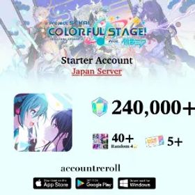 プロジェクトセカイカラフルステージ！ JP | Crystals | 195000+ Crystals | 40 random 4★