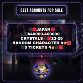 プロジェクトセカイカラフルステージ！ ⬛🟥JAPAN🟥⬛450000-460000 CRYSTALS⬛🟥33-40 CHARACTER 4⭐🟥⬛5 TICKETS 4⭐⬛🟥