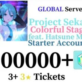 プロジェクトセカイカラフルステージ！ 🌺🟥GLOBAL🌺🟥200000-210000+ DIAMONDS🌺🟥26-35+ RANDOM 4⭐CHARACTERS🌺🟥17-20+ 3⭐ TICKETS🌺🟥