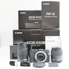 ■シャッター数1000枚！新品同様■ Canon EOS R50 V ダブルズームキット ミラーレス一眼カメラ キヤノン
