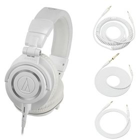 【在庫あり 即納可能】 audio-technica ATH-M50X WH 白 モニターヘッドホン オーディオテクニカ《送料無料》