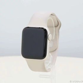 【中古】Apple(アップル) Apple Watch SE 第2世代 GPS 40mm スターライトアルミニウムケース スターライトスポーツバンド 【269-ud】