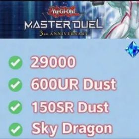 遊戯王マスターデュエル Sky Dragon 💢29000+ Diamonds ♨️600 UR Dust