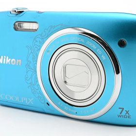 ★訳あり外観美品★ ニコン NIKON COOLPIX S3500 ブルー #5935W0943