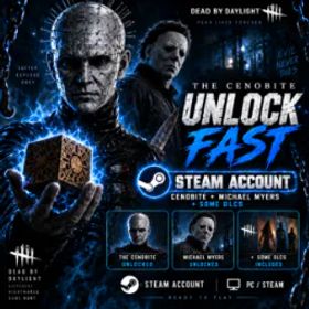 デッドバイデイライト Pinhead (CENOBITE) DLC + Skins and MichaelMyers + Almost all the dlcs🔓 Instant delivery