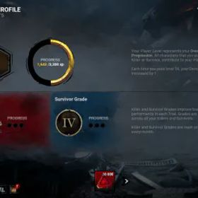 デッドバイデイライト 【STEAM DBD Devotion LVL 0】☑️ 3 Very Rare Skins + 7 Killers + 6 Survivors ⭐ 5680 Iridescent Shards + 2M BloodPoints ⭐ 169hs