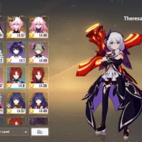 崩壊3rd ❤️60 LVL ❤️ SEA SERVER ❤️ Theresa Apocalypse Celestial Hymn ❤️ Yae Sakura Flame Sakitama ❤️ Kallen Kaslana Sixth Serenade ❤️ 0(SSS) 0(SS) 6(S) ❤️