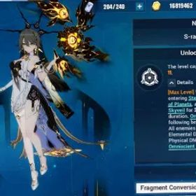 崩壊3rd 💎 12000 CRYSTALS 🌟 S2 VITA 4/4 WITH SKIN, SENADINA, TERESA, SENTI 🆙 CAPTAIN LVL 80