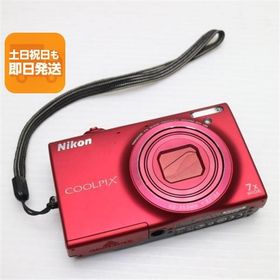 美品 COOLPIX S6100 スーパーレッド 即日発送 デジカメ Nikon デジタルカメラ 本体 あすつく 土日祝発送OK