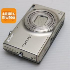 美品 COOLPIX S6100 シャンパンシルバー 即日発送 デジカメ Nikon デジタルカメラ 本体 あすつく 土日祝発送OK