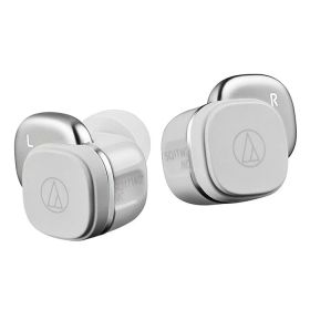 【返品OK!条件付】オーディオテクニカ 完全ワイヤレスイヤホン ATH-SQ1TW2NC-GY グレー ノイズキャンセリング Bluetooth 左右独立 マルチポイント ワイヤレス充電 ハンズフリー通話 小さなボディ 小型 軽量 おしゃれ【KK9N0D18P】