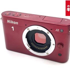 【中古】 【良品】 ニコン Nikon 1 J2 ボディ レッド 【ミラーレス一眼】