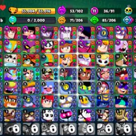 ブロスタ 54k trophies ♦️ 36 Max 🧬 220+ skins 🥶