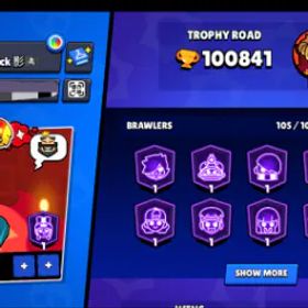 ブロスタ Bs 100k 🔥 51 Bufffies . Meteoric 2 ✅ max 77 ✅ 515 skins ✅ 94 Hypers