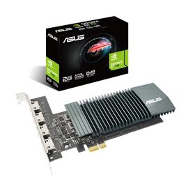 ASUS GT710-4H-SL-2GD5 GeForce GT 710 2GB GDRR5。HDMIポート4個とシングルスロットで静音マルチモニター生産性90YV0E60-M0NA00。