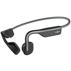 SHOKZ OpenMove 骨伝導イヤホン ワイヤレスイヤホン Zoomなどリモート会議 テレワーク 在宅勤務 6時間使用可能 環境音聞き取り Bluetooth 5.1 グレー