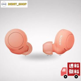 ソニー 完全ワイヤレスイヤホン WF-C500 : /軽量小型5.4g/高精度通話品質/簡単ペアリング/IPX4防滴性能/コーラルオレンジ WF-C500 DZ