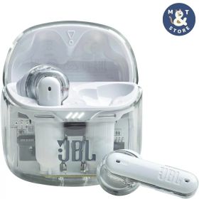 JBL TUNE FLEX GHOST ワイヤレスイヤホン Bluetooth 2ウェイ装着 ノイズキャンセリング IPX4 ホワイト JBLTFLEXGWHT