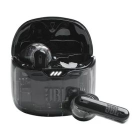 【中古】（新古品） JBL TUNE FLEX GHOST ワイヤレスイヤホン bluetooth 2ウェイ装着/ノイズキャンセリング/IPX4/ブラック/JBLTFLEXGBLK