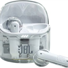 JBL TUNE FLEX GHOST ワイヤレスイヤホン bluetooth 2ウェイ装着/ノイズキャンセリング/IPX4/ホワイト/JBLTFLEXGWHT