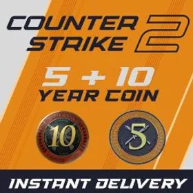 カウンターストライク2 ⚡OLD CSGO🔥5-10 Year Medal/Coin⚡